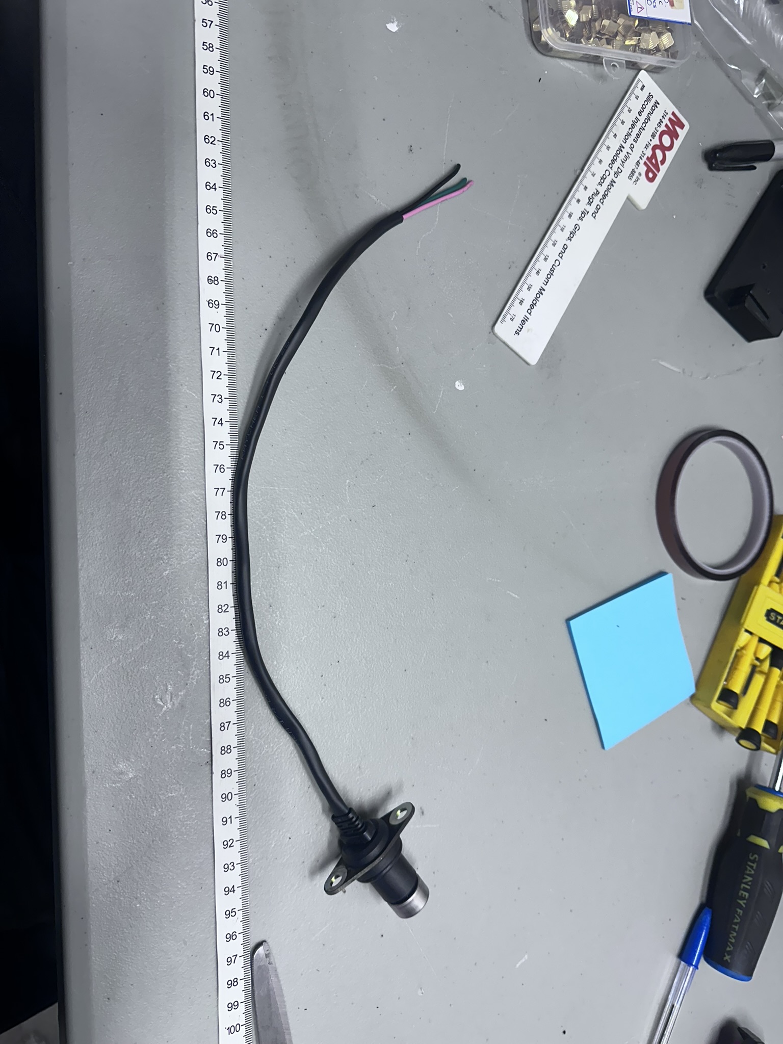 Installed Driveshaft RPM Sensor – View 2